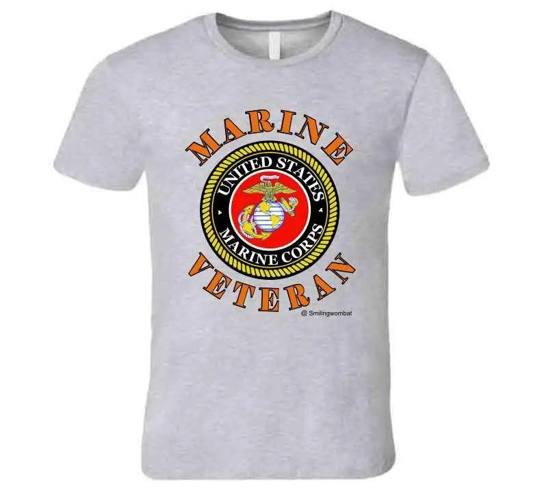 Veteran U.S. Marine T-Shirt T-Shirt Smiling Wombat