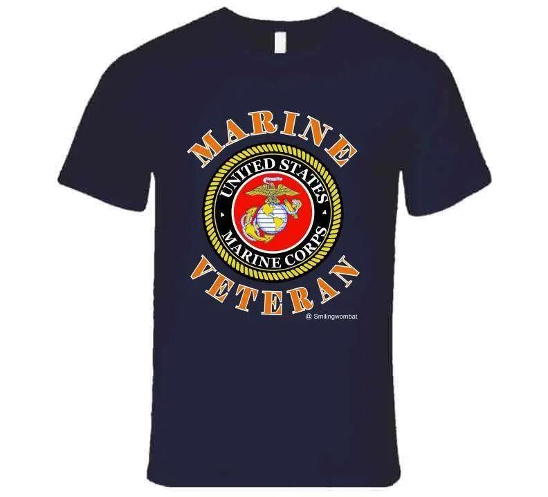 Veteran U.S. Marine T-Shirt - Smiling Wombat