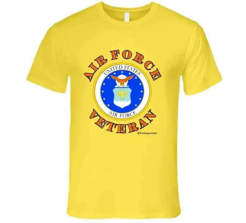 Veteran U.S. Air Force Air Force Logo T Shirts Smiling Wombat