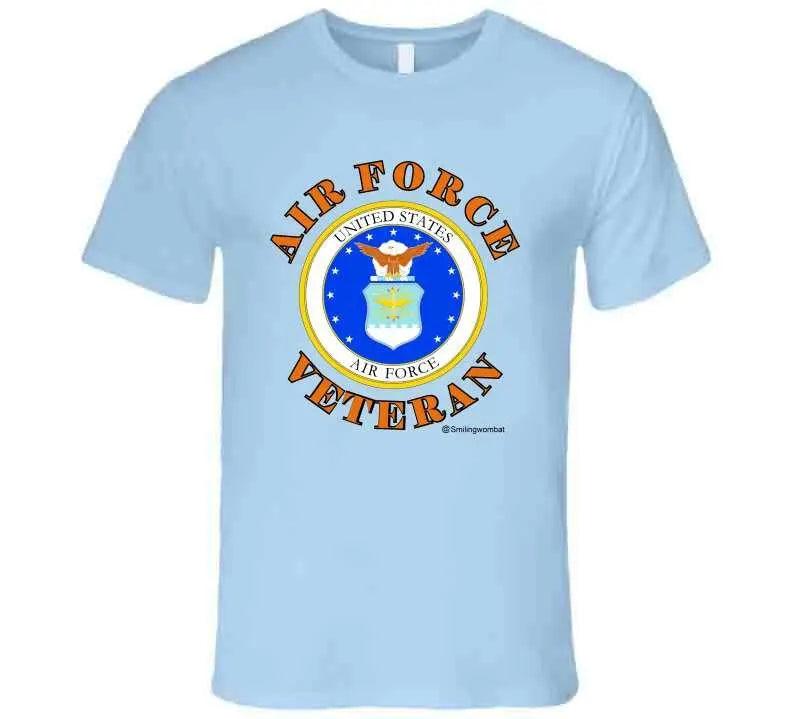 Veteran United States Air Force T-Shirt - Smiling Wombat