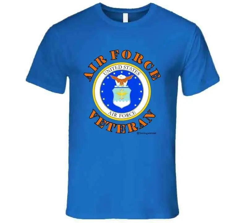 Veteran United States Air Force T-Shirt - Smiling Wombat