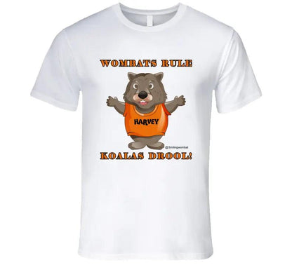 Wombat, Koala - Koalas Drool T Shirt - Smiling Wombat