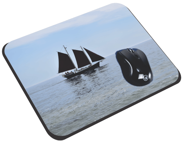 Sailing on Calm Seas Mouse Pad from Smiling Wombat Smiling Wombat