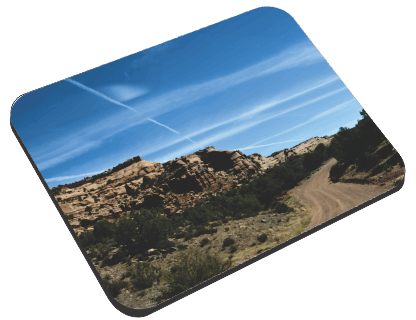 Grand Mesa - Dusty Road on The Grand Mesa - Mouse Pad Mouse Pads Smiling Wombat