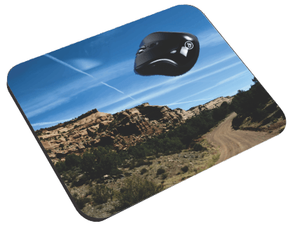 Grand Mesa - Dusty Road on The Grand Mesa - Mouse Pad Mouse Pads Smiling Wombat