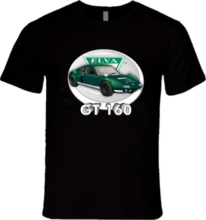Elva 1964 GT 160 Unique and Rare British Sports Car - Shirt Collection Smiling Wombat