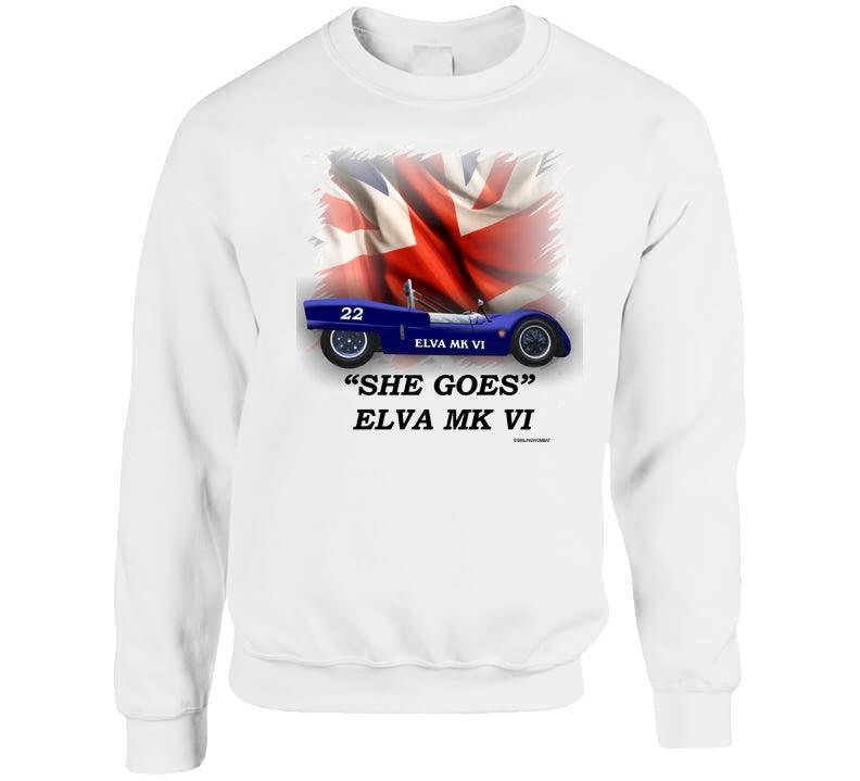 Elva Mk VI Classic British Sports Racer - Shirt Collection - Smiling Wombat