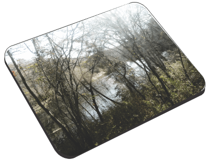 Toccoa River in North Georgia - Mouse Pad Mouse Pads Smiling Wombat