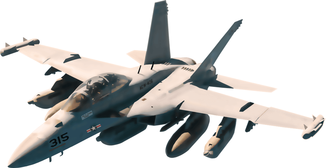 EA18 Growler - Black/Navy T Shirt - Smiling Wombat