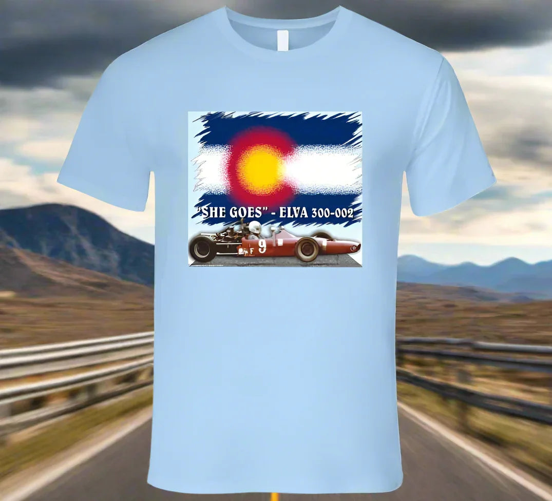 Elva 300-002 Famous Formula Car - "She Goes" T-Shirt Collection - Shopify