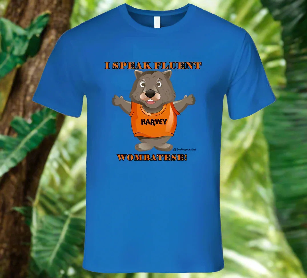 Multilingual Meaning Harvey Speaks Wombatese and other Languages T-Shirt - Shopify