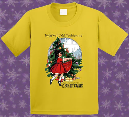 1950s Christmas - T-Shirt - Smiling Wombat