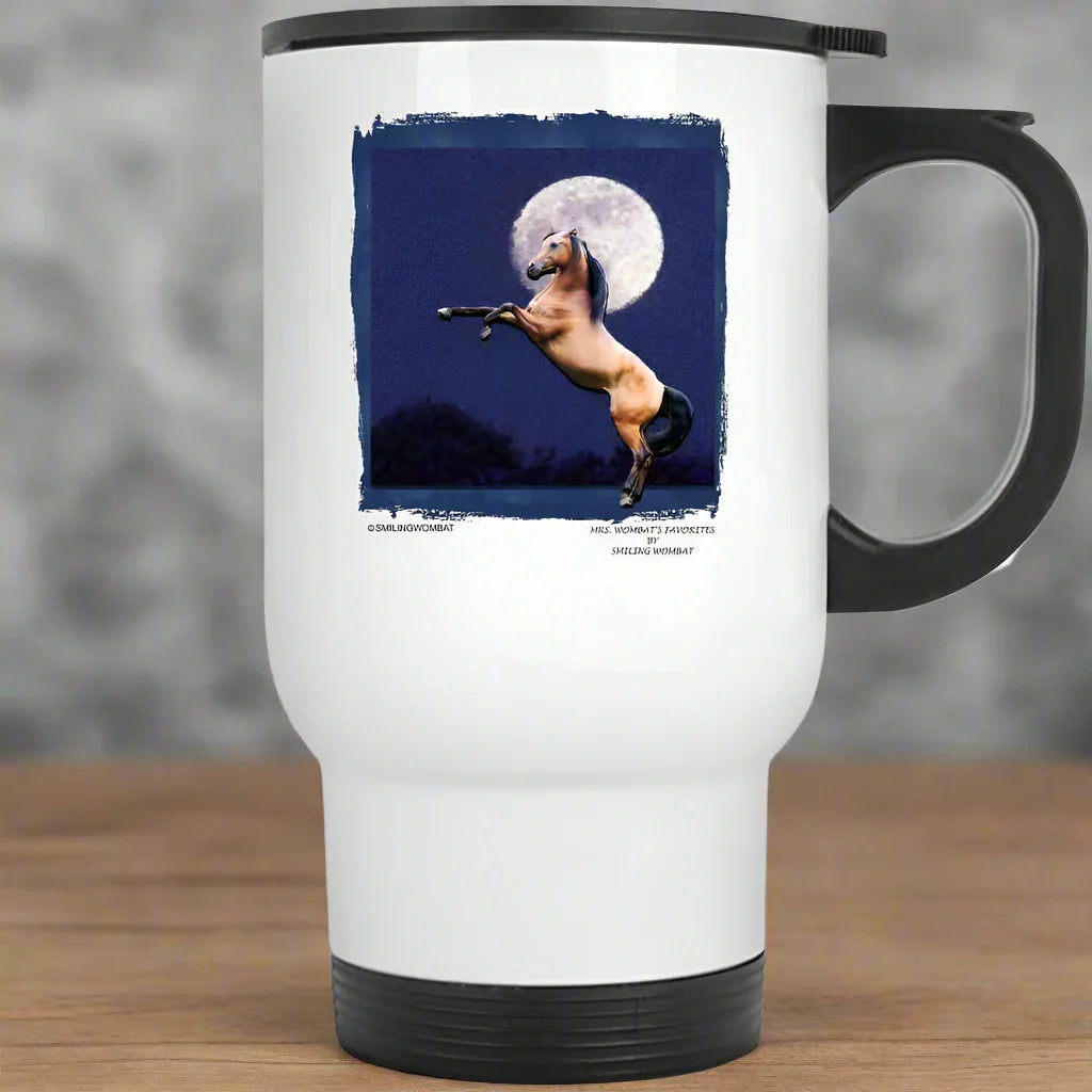 Beautiful Rearing Horse in Moon Light - Mug Collection - Shopify