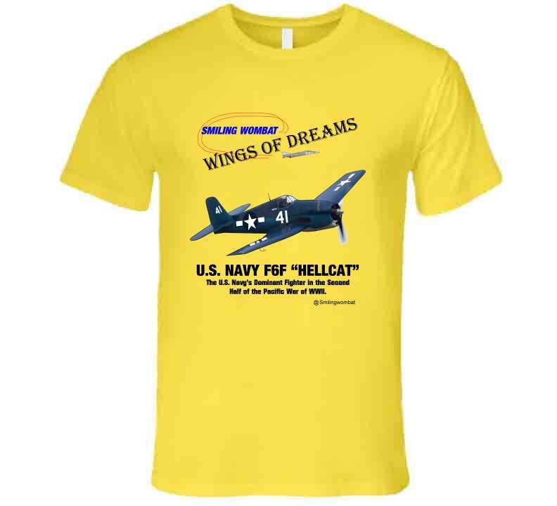 U.S. Navy Hellcat - T-Shirt - Smiling Wombat