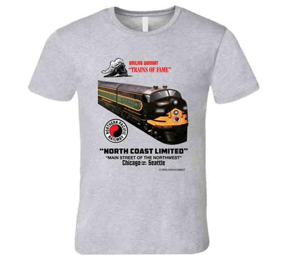 Northern Pacific Railroad - "Main Street of the Northwest" T-Shirt T-Shirt Smiling Wombat