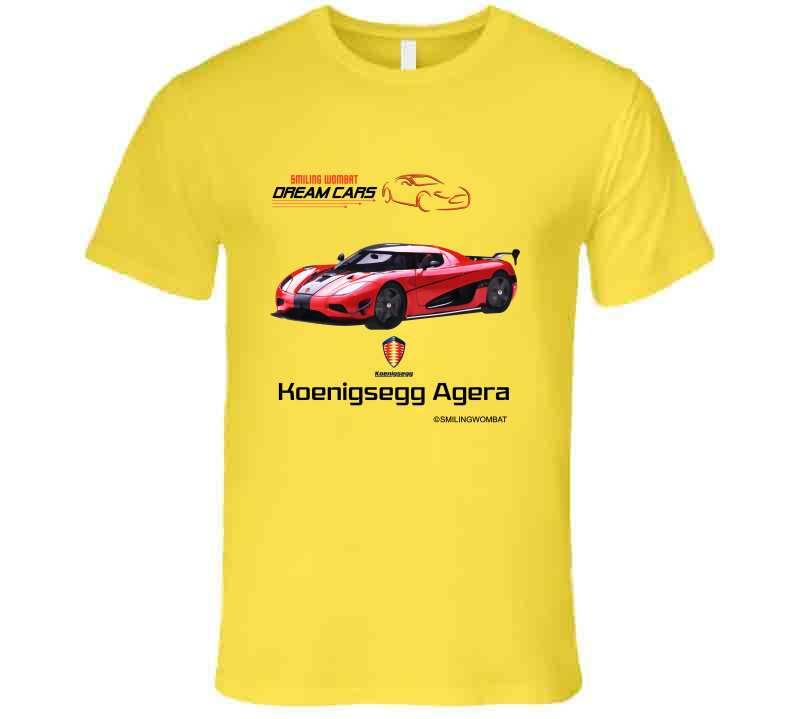 Koenigsegg Agera One Hyper Car-one of the Fastest Cars in the World T-Shirt Smiling Wombat