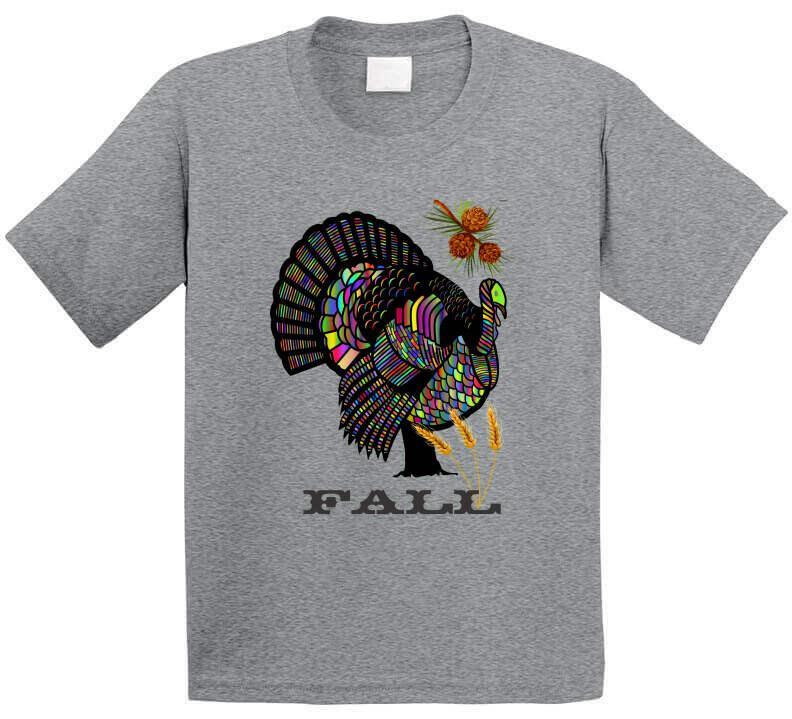 Colorful Turkey - Smiling Wombat "Fall" T-Shirt - Shopify