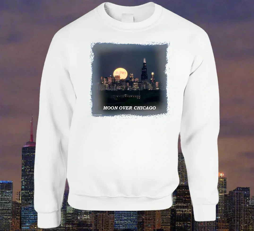 Moon Over Chicago T- Shirt and Sweatshirt Collection - Shopify
