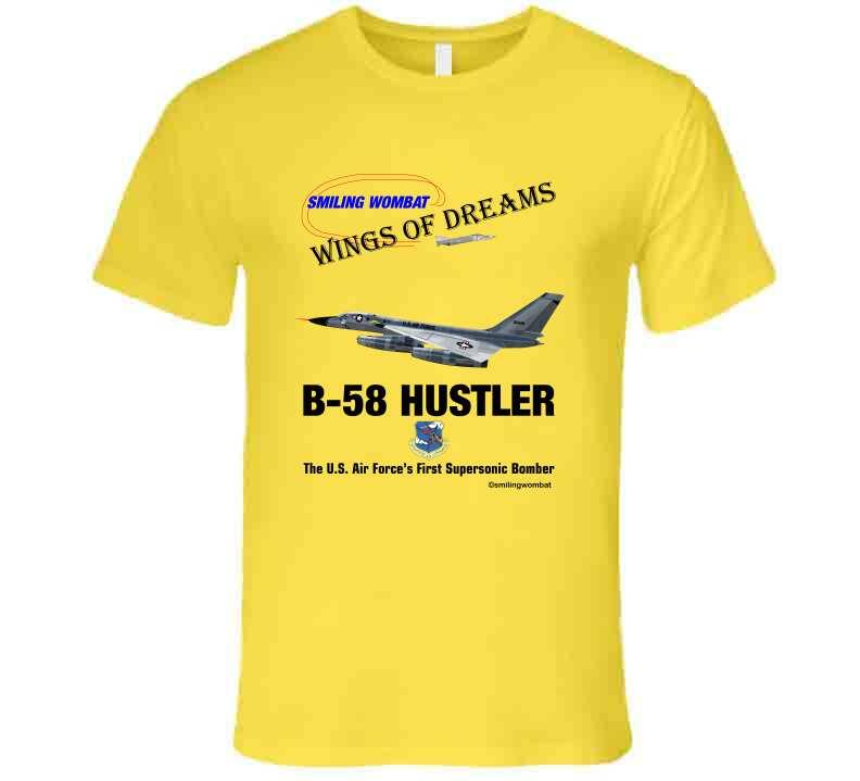 B58 Hustler Bomber T Shirt T-Shirt Smiling Wombat