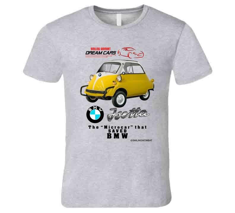Micro Cars BMW Isetta - T-Shirt T-Shirt Smiling Wombat