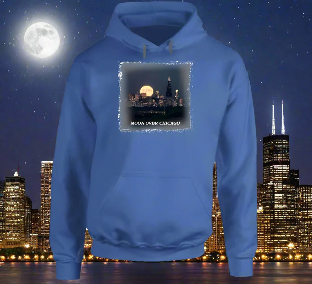 Moon Over Chicago T- Shirt and Sweatshirt Collection - Shopify
