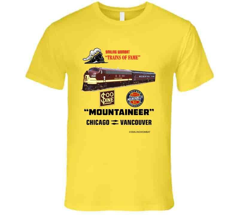 Soo Line Railroad "Mountaineer" T-Shirt T-Shirt Smiling Wombat