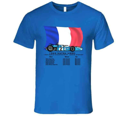 Matra F1 1969 Grand Prix Race Car T-Shirt T-Shirt Smiling Wombat