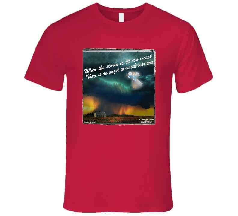 Guardian Angel In the Storm T Shirt Collection - Smiling Wombat