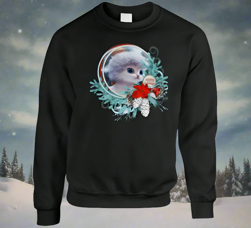 Happy Holiday Cat T-Shirt and Sweatshirt Collection - Shopify