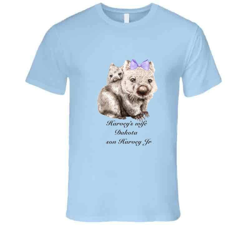 Mom and Son - T Shirt T-Shirt Smiling Wombat