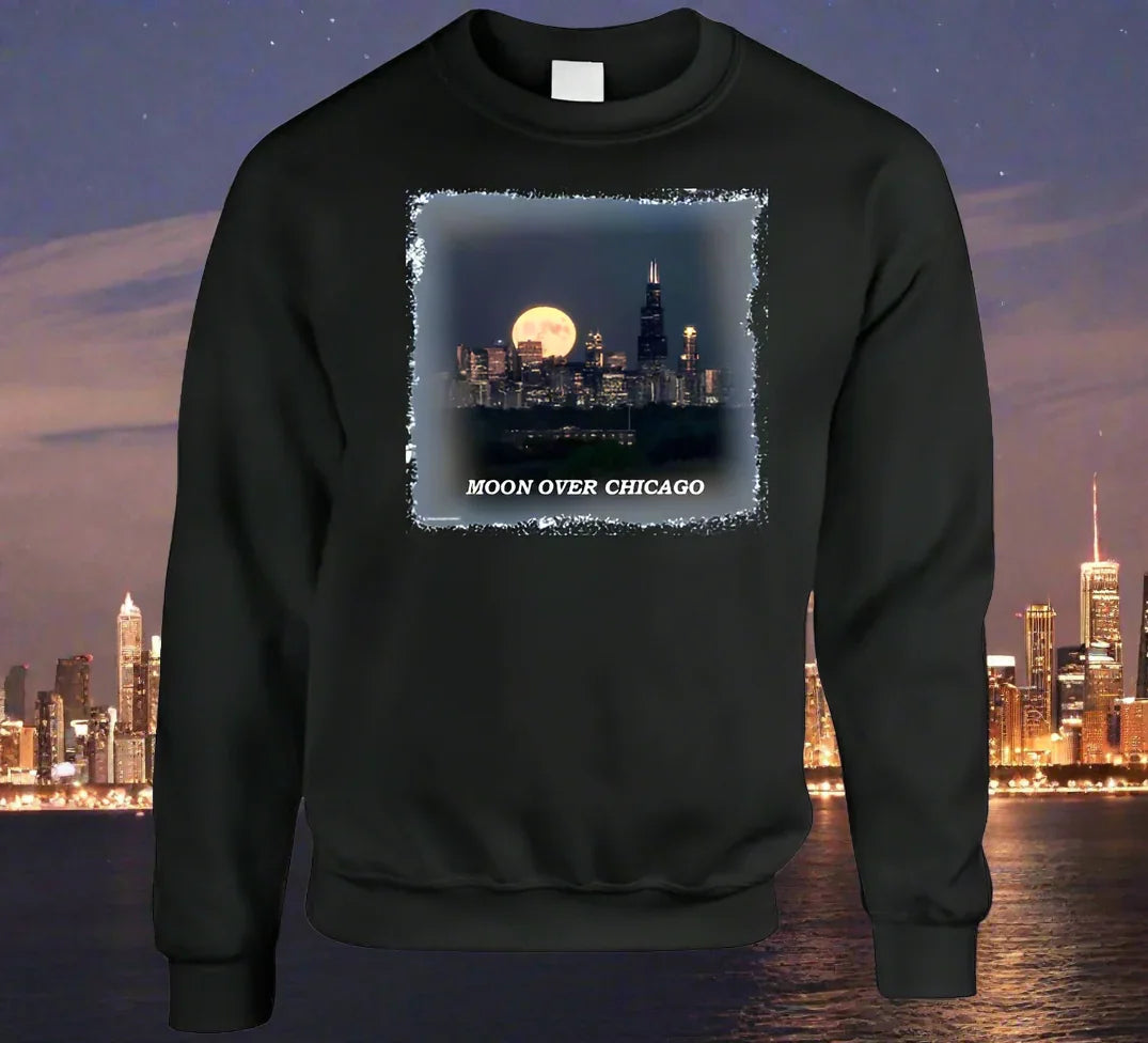 Moon Over Chicago T- Shirt and Sweatshirt Collection - Shopify