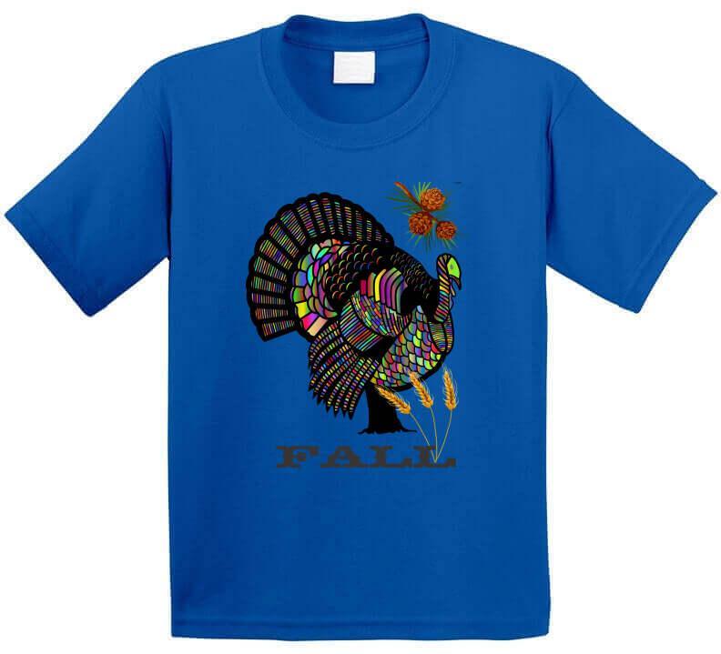 Colorful Turkey - Smiling Wombat "Fall" T-Shirt - Shopify