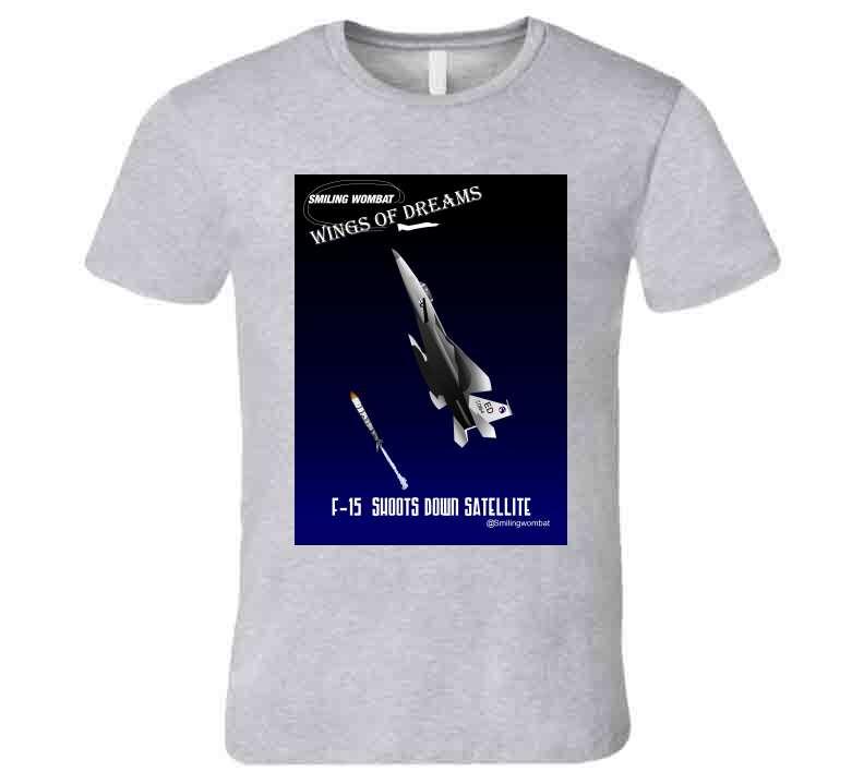 F 15 Celestial Eagle - "Satellite Killer" T-Shirt - Smiling Wombat