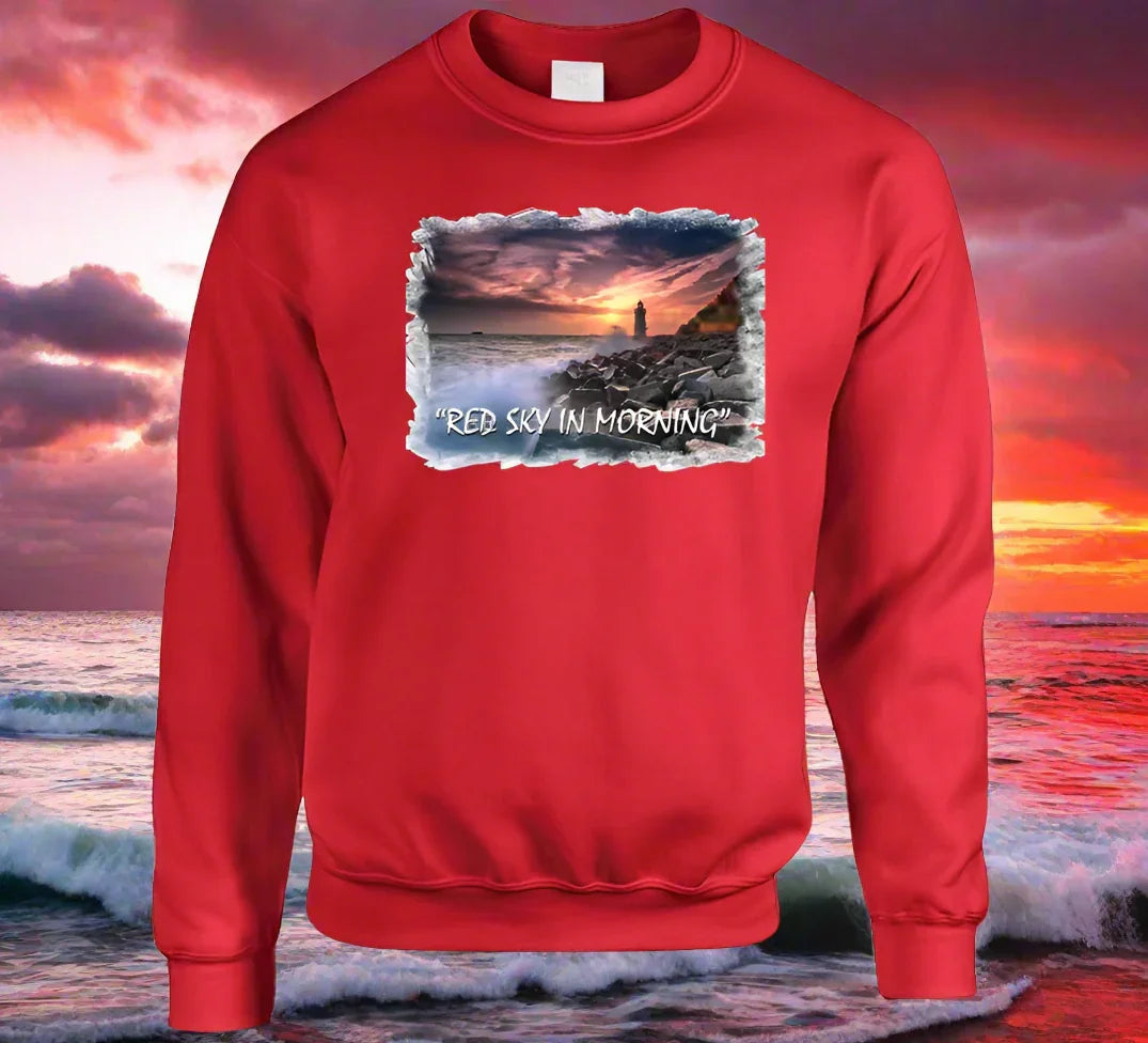 Red Sky In Morning T-Shirt and Sweatshirt Collection - Shopify