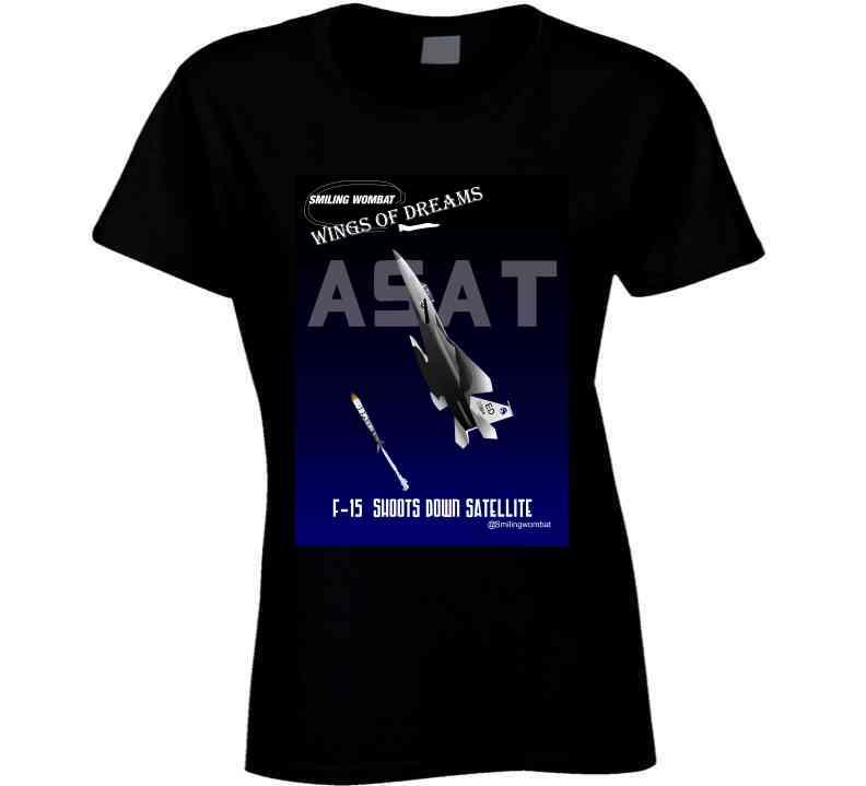 F15 Satellite Killer - "ASAT" T-Shirt T-Shirt Smiling Wombat