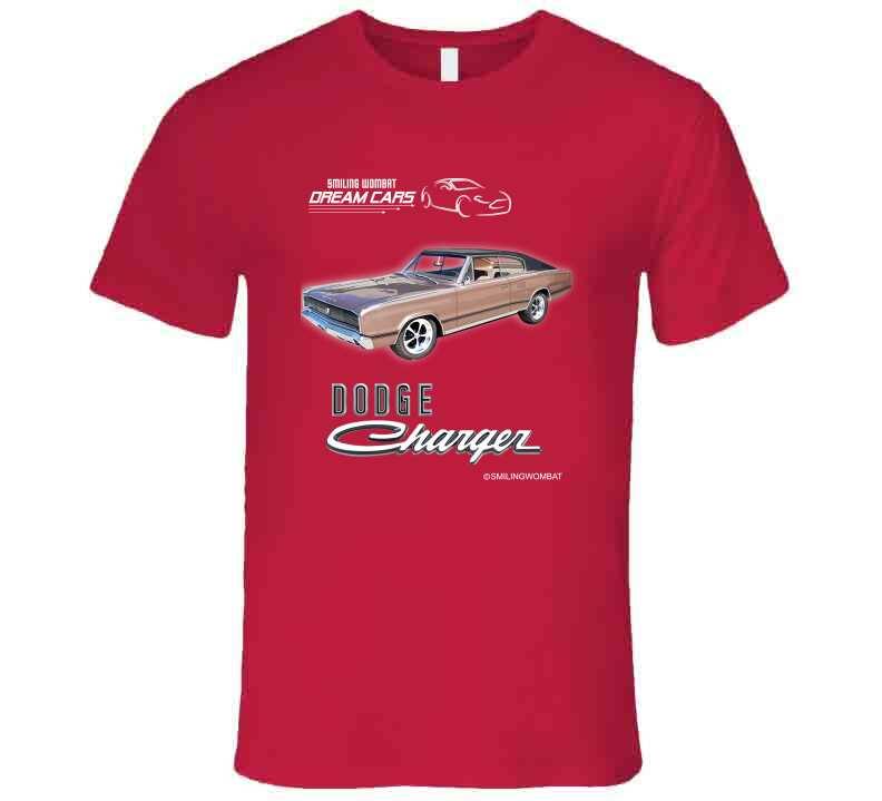 Muscle cars Dodge Charger - American Muscle T-Shirt Smiling Wombat