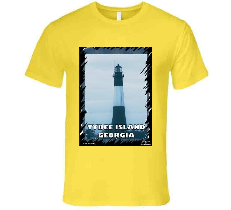 Tybee Island Historic Lighthouse - T Shirt Collection Smiling Wombat