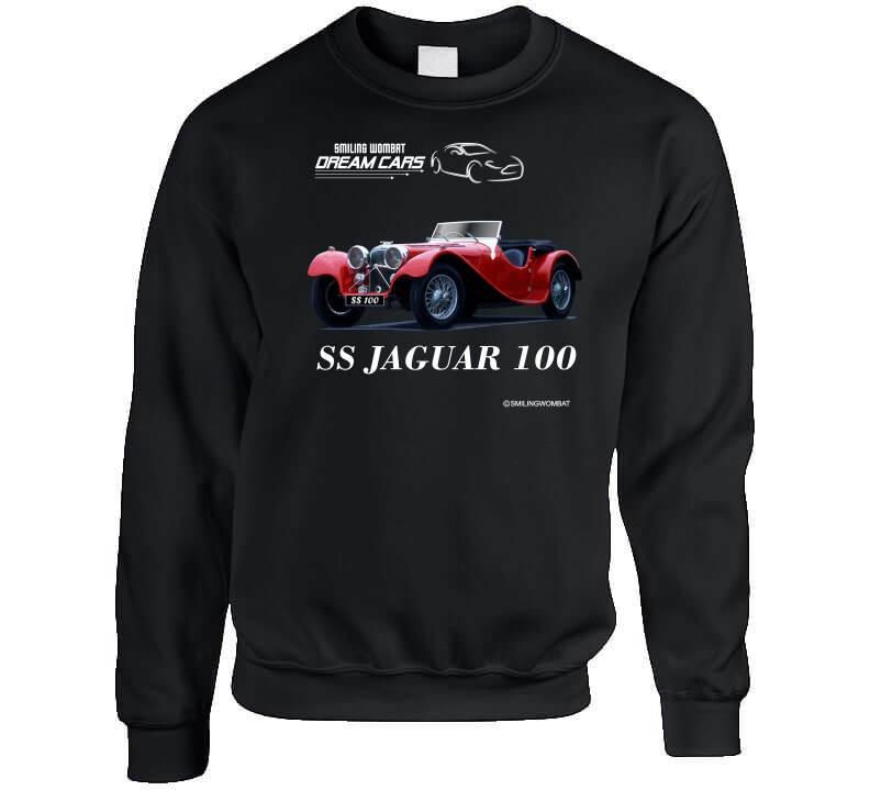 Classic Car SS Jaguar 100 T-Shirt Smiling Wombat