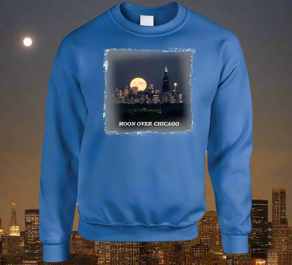 Moon Over Chicago T- Shirt and Sweatshirt Collection - Shopify