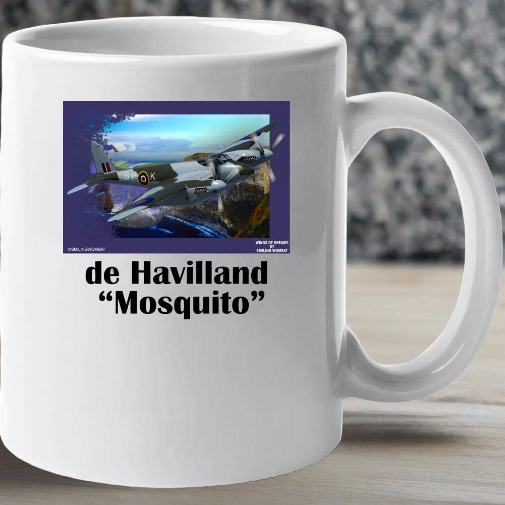 de Havilland "Mosquito" RAF fighter - Mug Collection - Smiling Wombat
