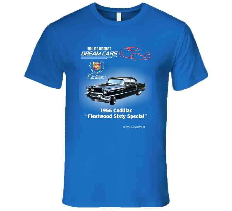 1956 Cadillac Sixty Special - Dark T-Shirts T-Shirt Smiling Wombat