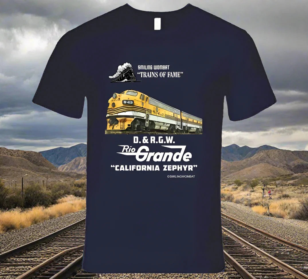 D&RGW California Zephyr Dark Colored T-Shirt - Shopify
