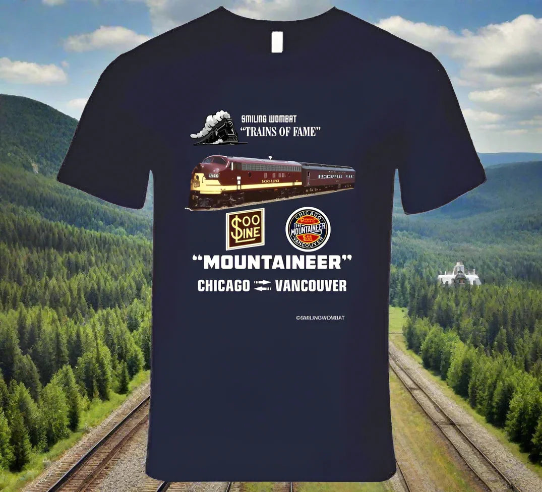 Soo Line Passenger Trains the "Mountaineer" Dark T-Shirt - Shopify