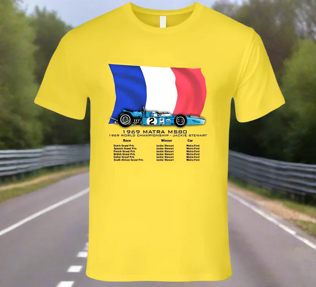Matra F1 1969 Grand Prix Race Car T-Shirt - Shopify