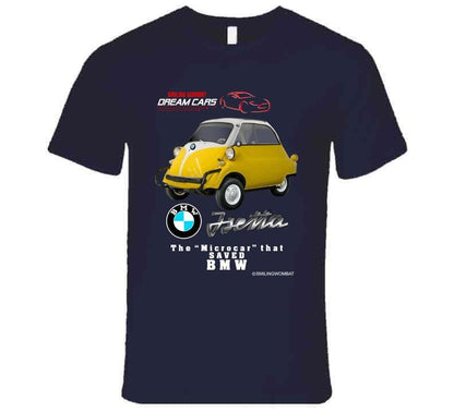 BMW Isetta "Microcar" Dark T-Shirt T-Shirt Smiling Wombat