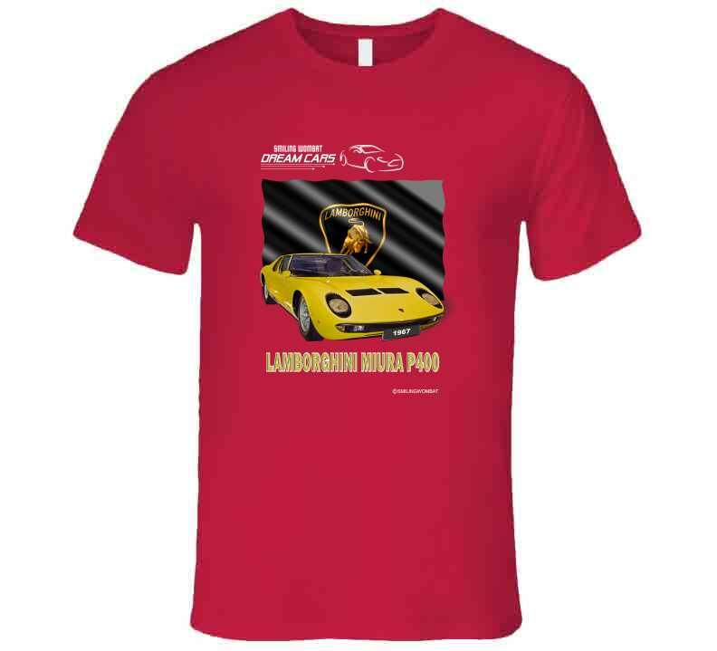 Lamborghini Miura - Famous Italian Super Car - Shirts T-Shirt Smiling Wombat