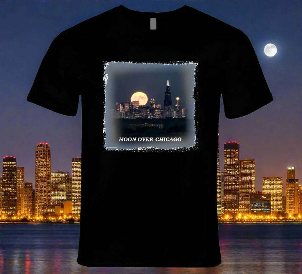 Moon Over Chicago T- Shirt and Sweatshirt Collection - Shopify