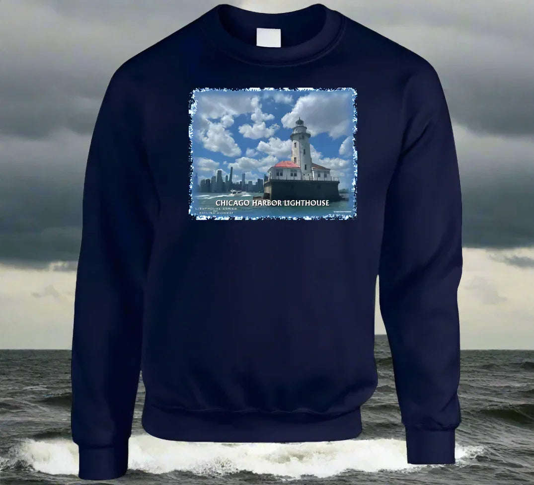 Chicago Harbor Lighthouse T-Shirt and Sweatshirt Collection - Shopify