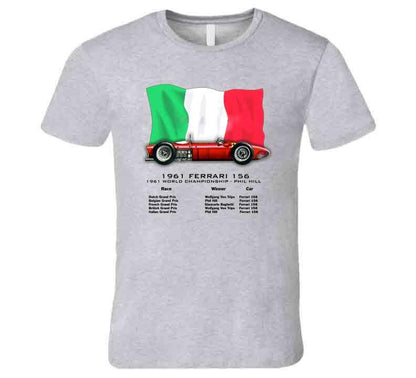 Ferrari 156 F1 Sharknose  Grand Prix Winner T-Shirt T-Shirt Smiling Wombat