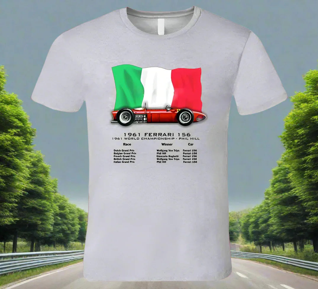 Ferrari 156 F1 Sharknose Grand Prix Winner T-Shirt - Shopify